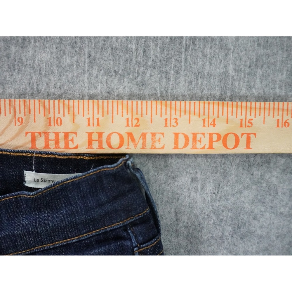 Frame Jeans Womens 26‎ Blue Distressed Le Skinny De Jeanne Dark Wash Denim - Picture 7 of 13